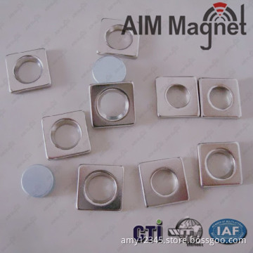 Countersunk Neodymium Magnets 1/4 x 1/16 x 1/16 N35